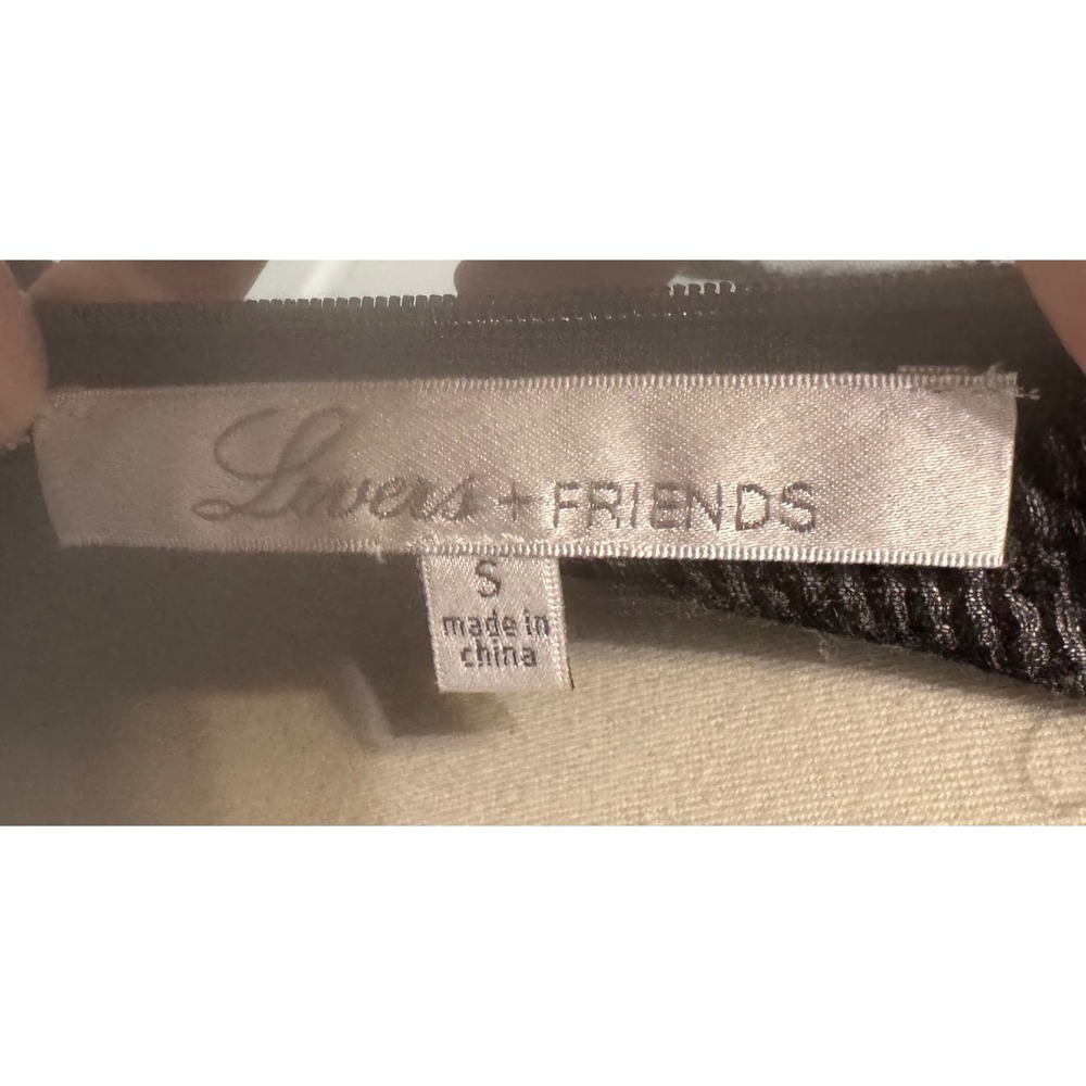 Lovers + Friends Black White Damask Jacquard Bodycon Mini Dress Sleeveless Small - Picture 5 of 6